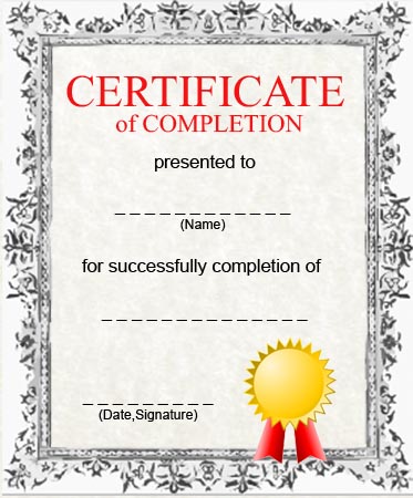 certificate-completionpaper-printable-Printable Certificate Template