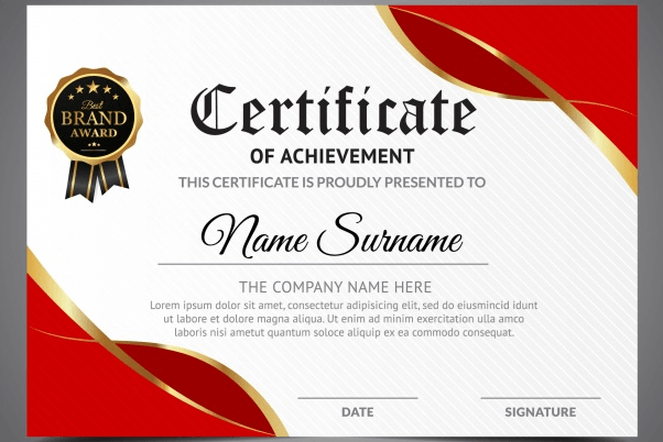 red-certificate-of-achievement-template-pdf