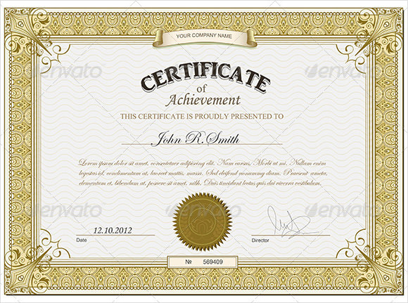 Sales Certificate Template