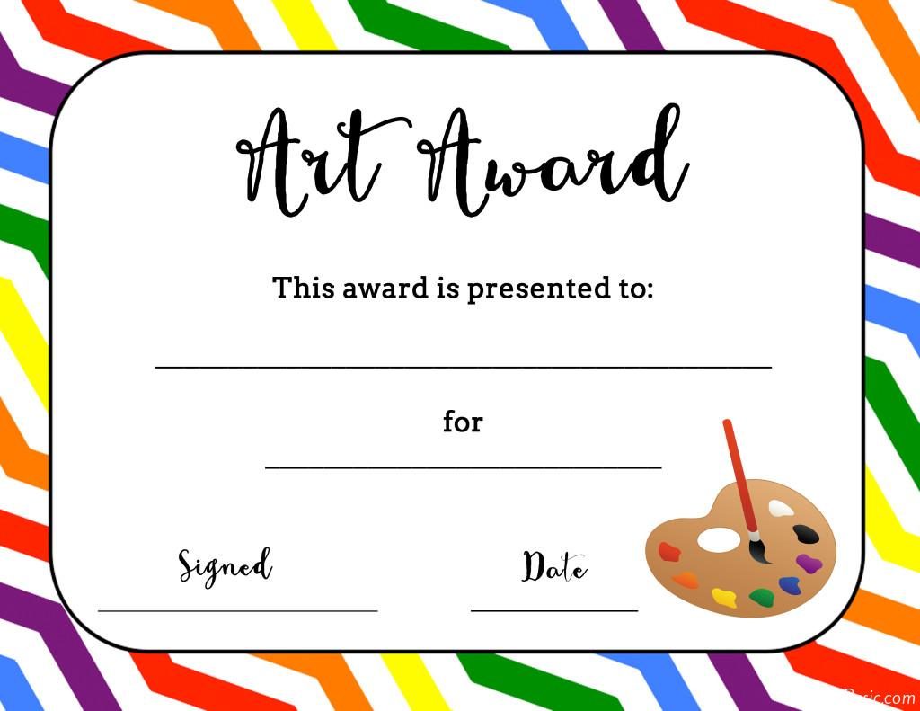 art-temlates-student Certificate awards printable