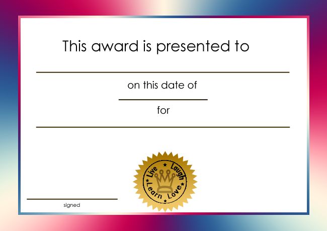 doc-templates-student Certificate awards printable