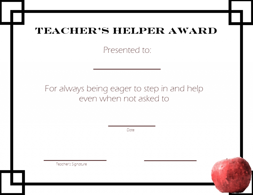 free-formatted-student Certificate awards printable-paper templates