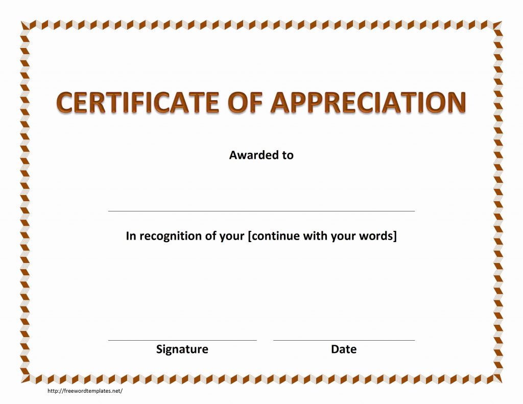 printable-Free certificate of recognition-templates