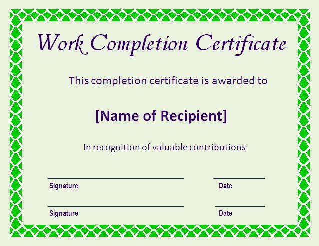 Completion-Certificate-Free-Online-Certificate-Template