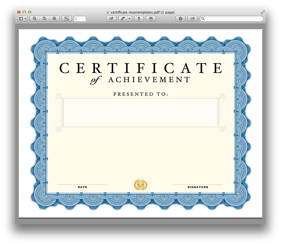 certificate-pages-template-pdf