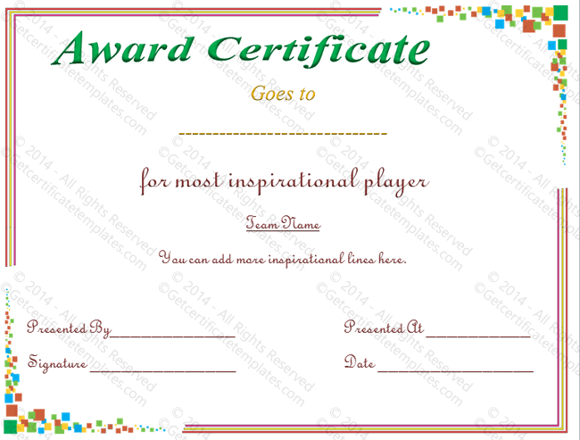 flower-print--Award-Certificate-Template
