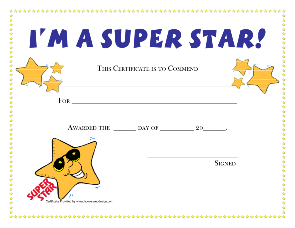 superstar-certificate-template