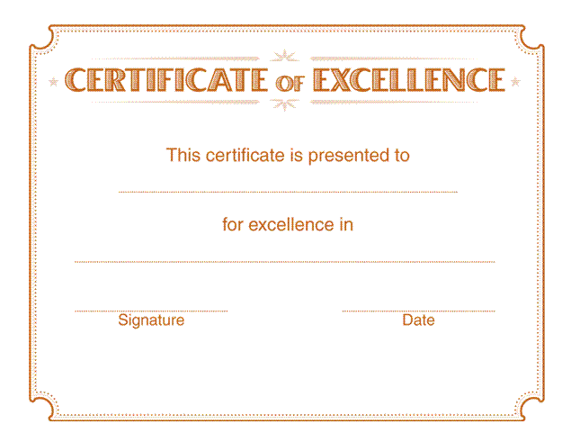 Excellence-Blank-Certificate-printables