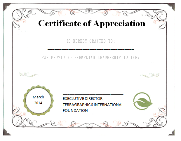 Certificate Template To Edit 