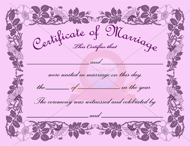 Marriage-Certificate-purple-border