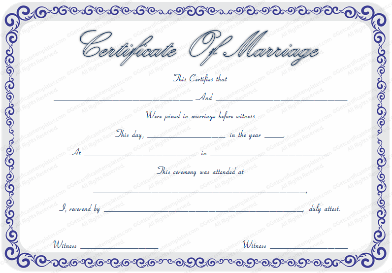 blue-formatted-Editable-Marriage-Certificate-Template