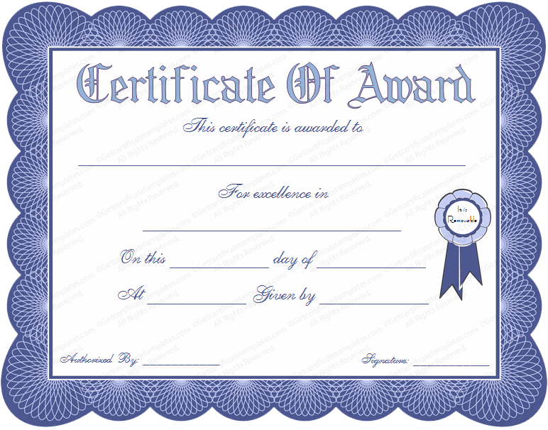 blue-seal-Award-Certificate-Template