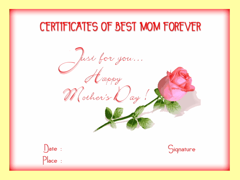 docs-free-Certificate-aof-Best-Mother-Templates