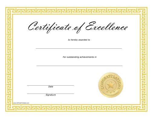 for-word-free-printable-certificate-of-excellence