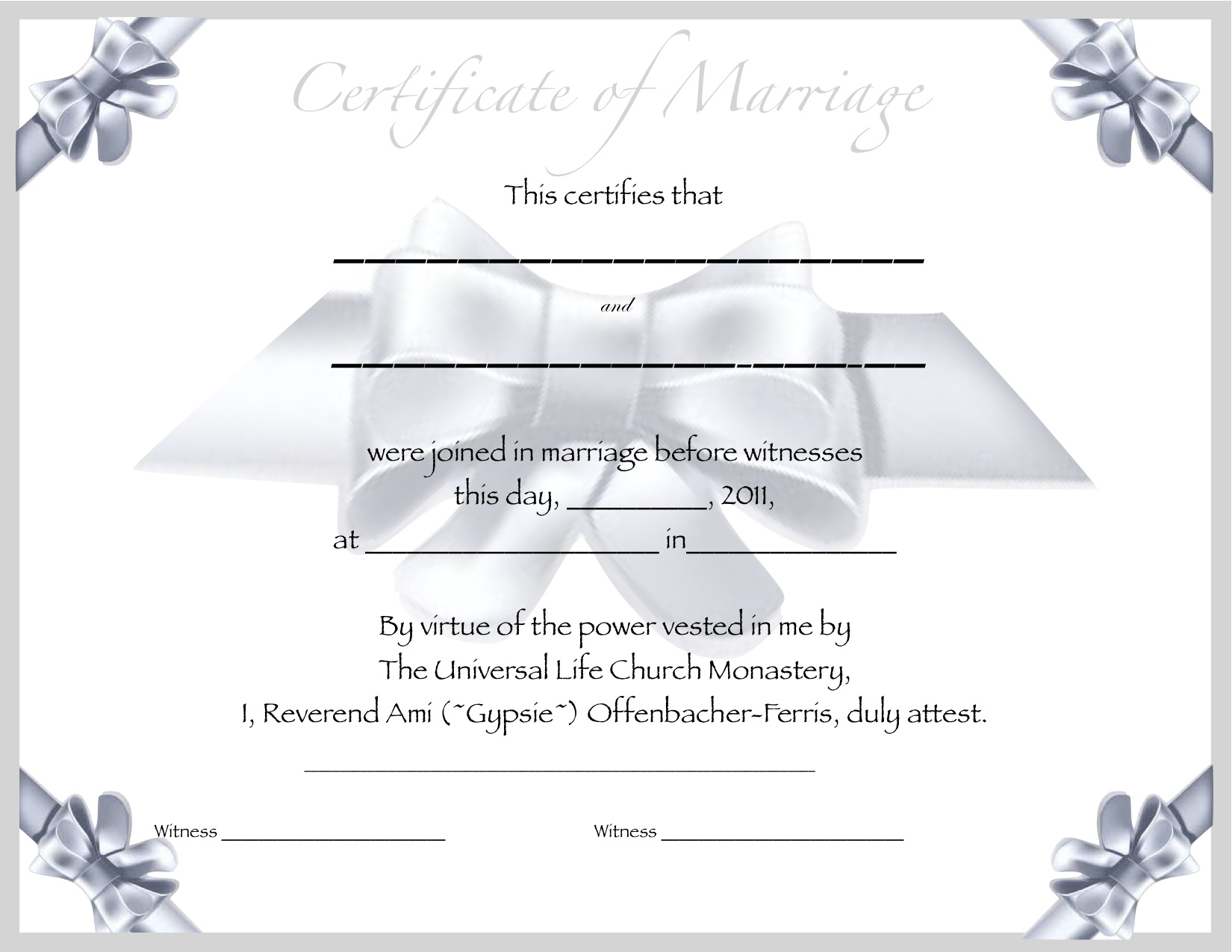 Free Marriage Certificate Template from www.certificatestemplate.com