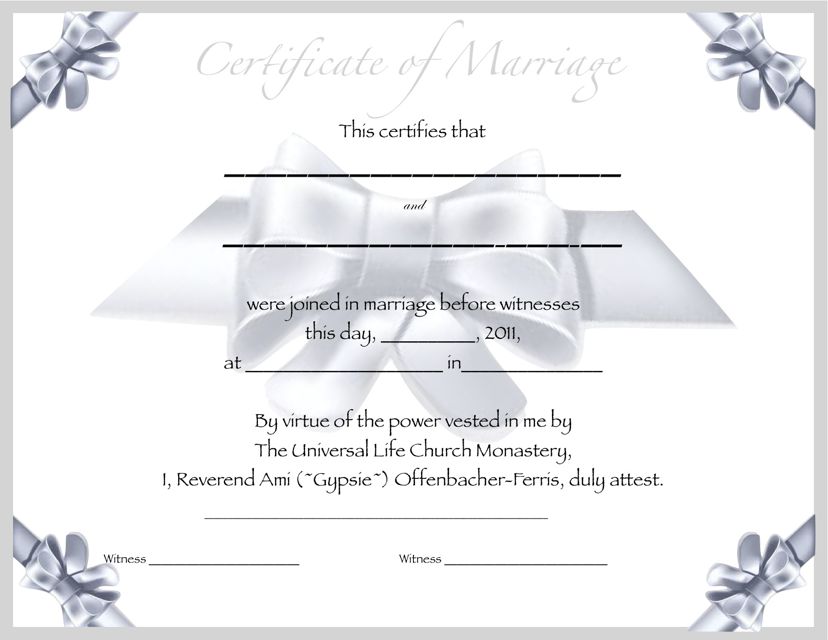 Free Wedding Certificate Template from www.certificatestemplate.com