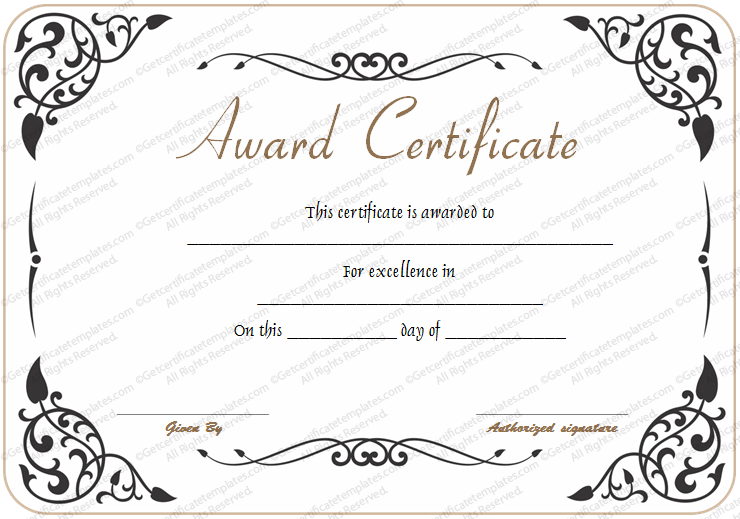 Award-of-Excellence-Template