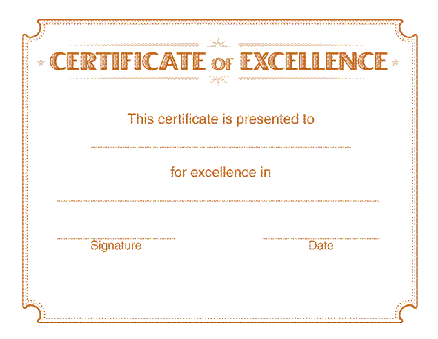 excellence-certificate-template