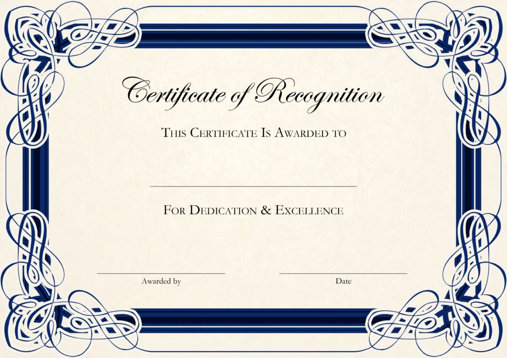 Free Certificate Templates For Word