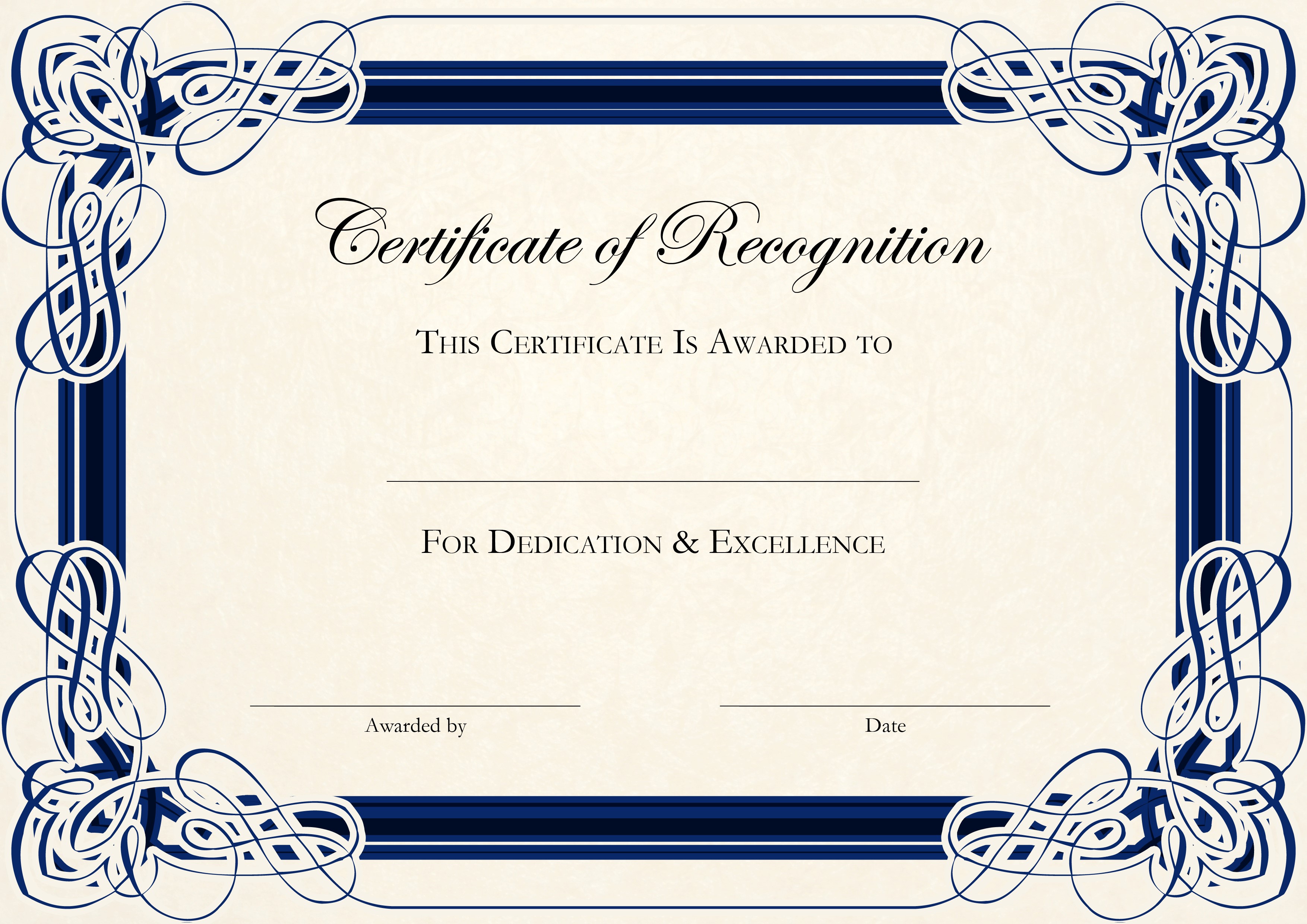 Certificate Template Word Free