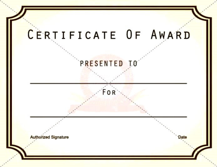 Free Printable Award Certificate Templates