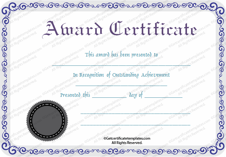 Silver-Award-Certificate-Template