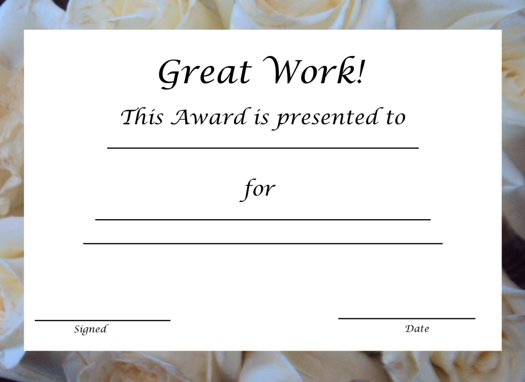 great-work-certificate-templates