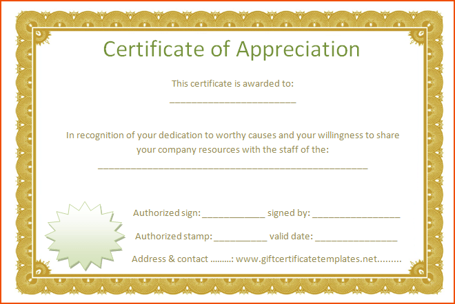 Thank You Certificate Template Word from www.certificatestemplate.com