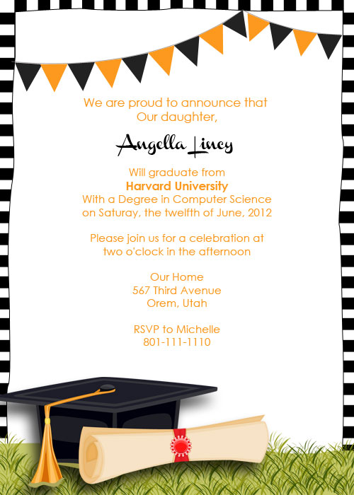 grass-graduation-invitation-templates