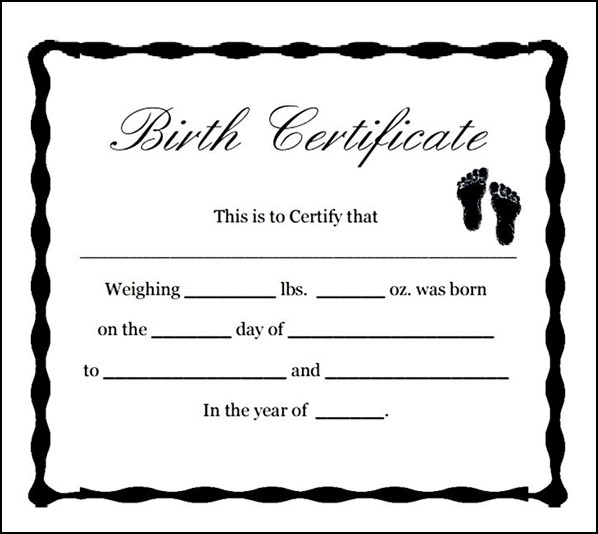 Blank Birth Certificate Template from www.certificatestemplate.com