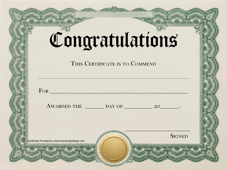 green-congratulation-certificate-template-sample
