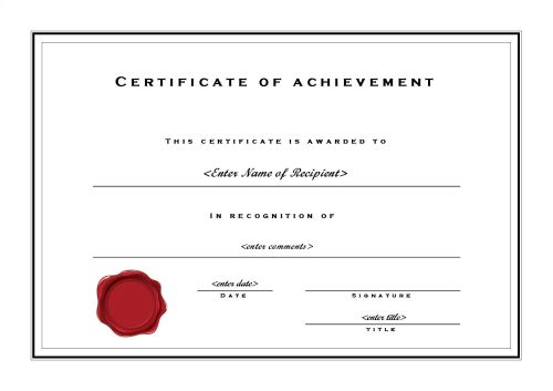 print-certificate-of-achievement-templates