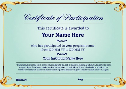 print-certificate-of-participation-template