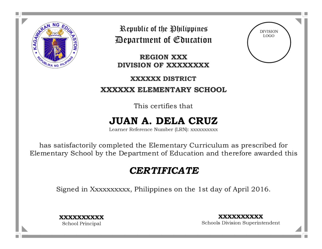 template-for-grade-6-elementary-certificates