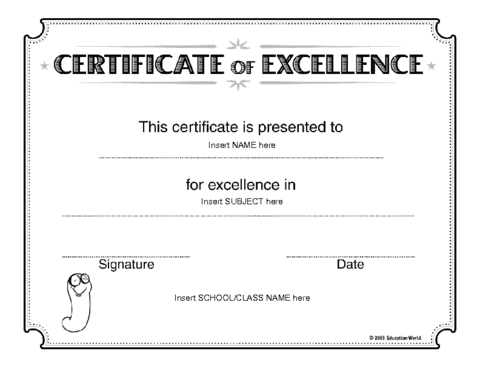 certificate-of-excellence-sample-template