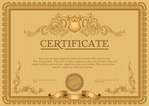 Classical-styles-certificate-template-vectors-certificate-of-excellence-PDF-2017