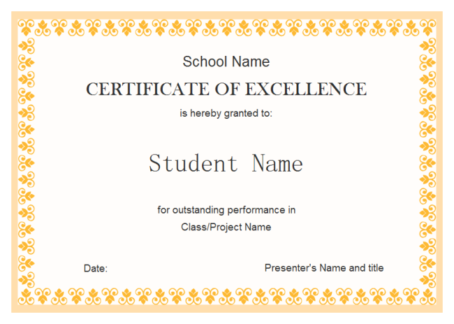 Printable-templates-student-excellent-award