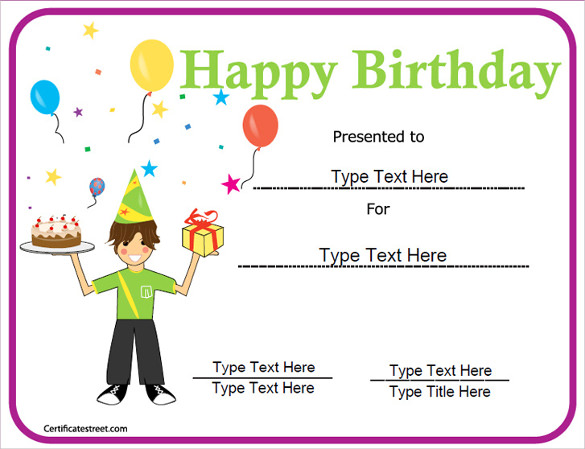 Birthday-Certificate-For-Kids-Easy-Doc
