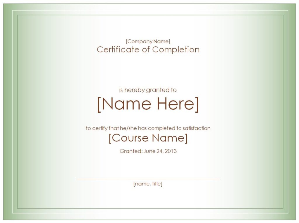 green-Certificate-of-Completion-Template