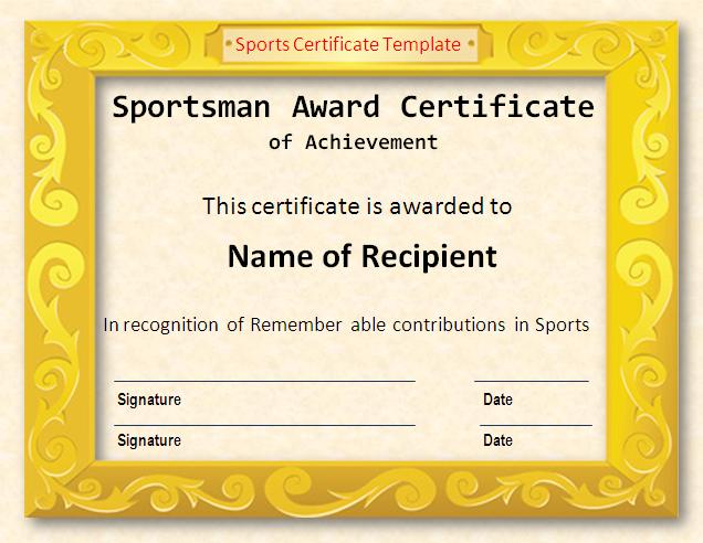 print-Sports-Certificate-Template