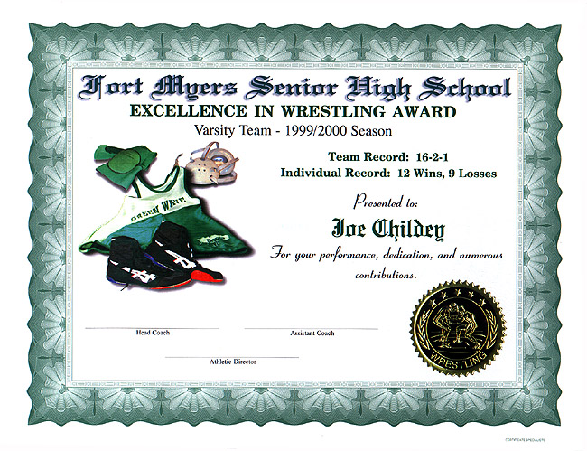 printable-pdf-Certificate with Gold Border & Mascot2