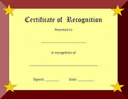 yellow-Certificate-of-Recognition-Template