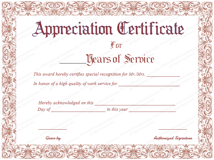 Appreciation-Certificate-for-Years-of-Service