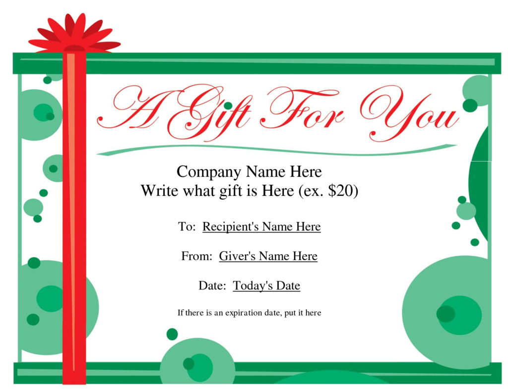 green-large-large-word-free-gift-certificate-template-sample