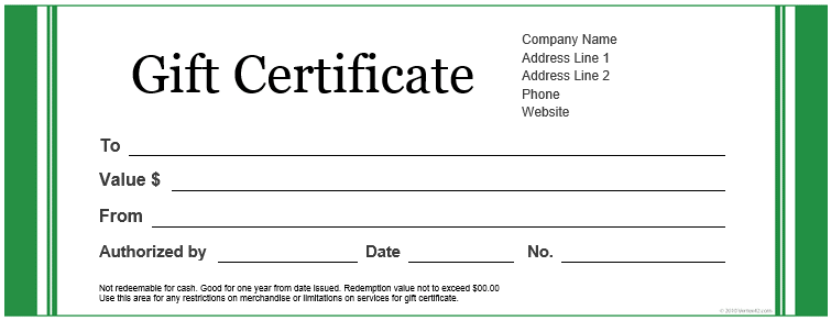 green-large-word-free-gift-certificate-template
