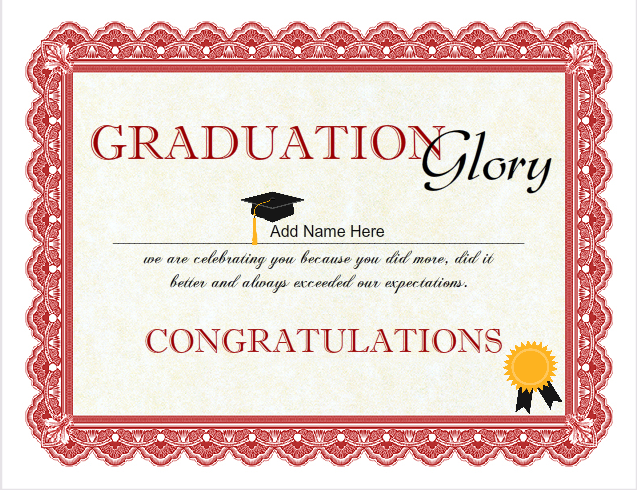 Graduation-graduation-Free certificate templates