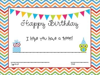 Birthday Certificate Template - FREE DOWNLOAD