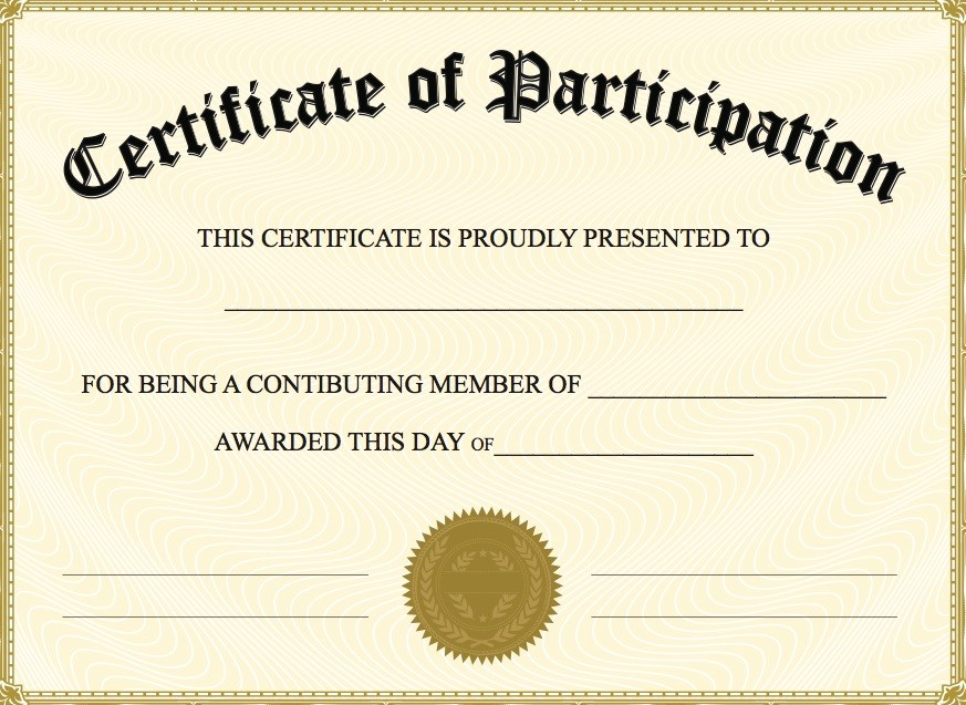 Free-Printable-Certificate-of-Participation