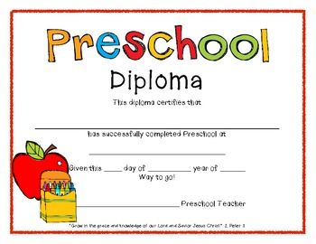 apple-diploma-Perfect-attendance-certificate