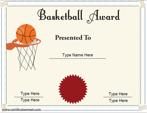 seal-red-printable-Basketball-Award-Certificate-Template